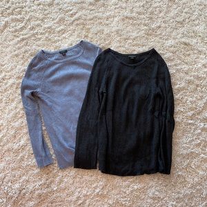 Blue and Grey Ann Taylor Sweaters